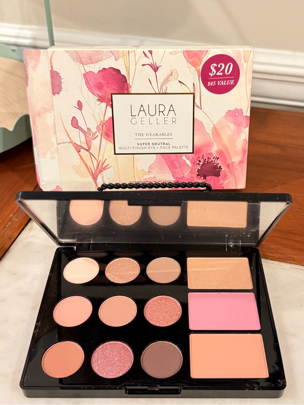 Laura Geller Pink and Neutral Eyes & Cheek Palette